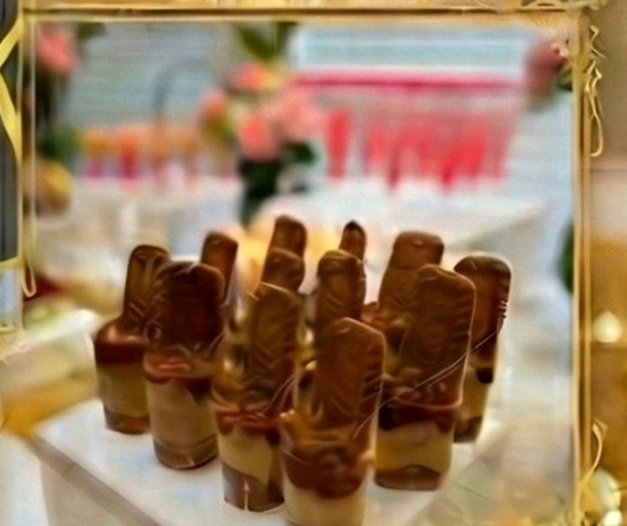 Chocolate-themed handcrafted favors created by Zee Star Creations.