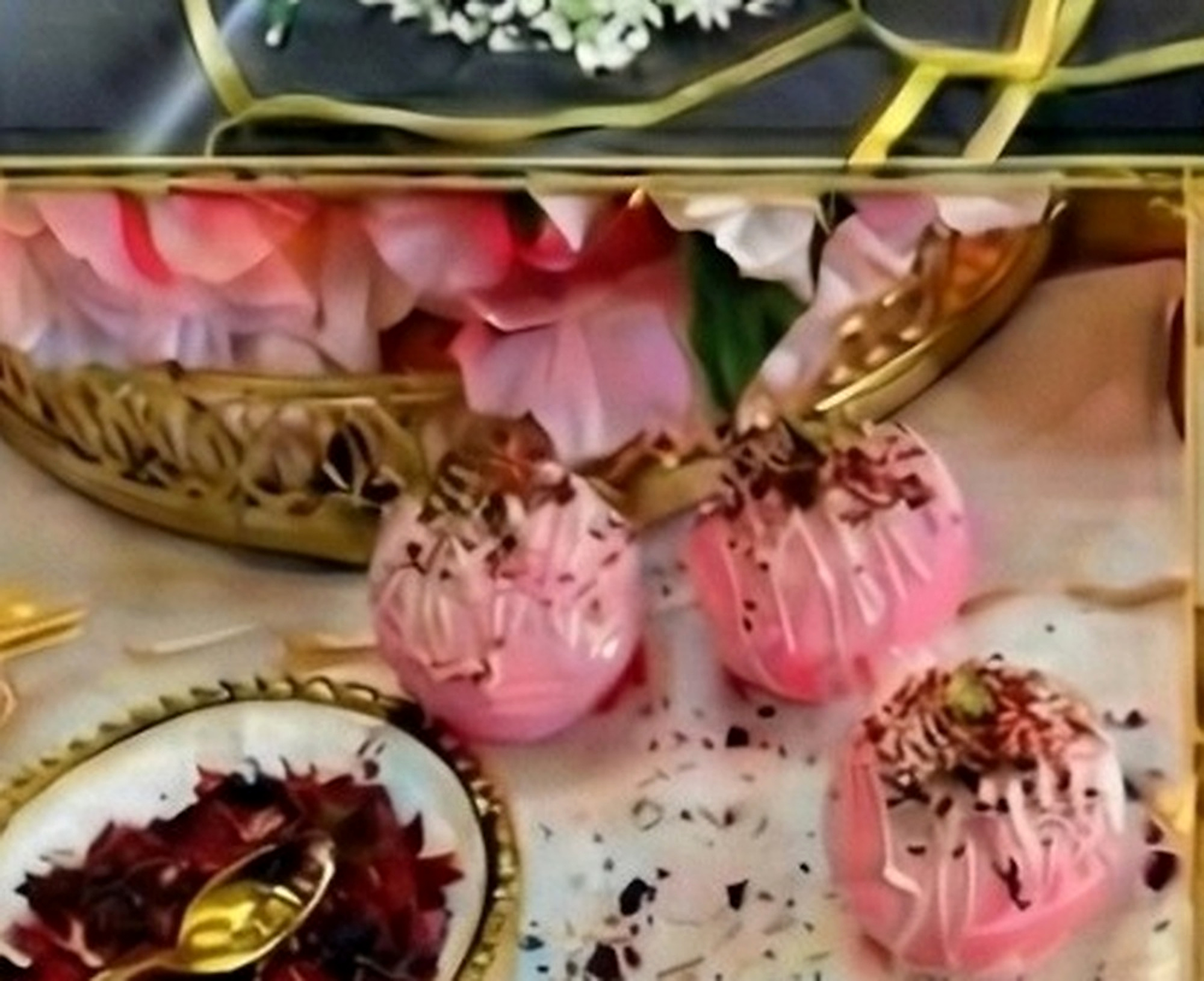 Pink handcrafted favor creations by Zee Star Creations.